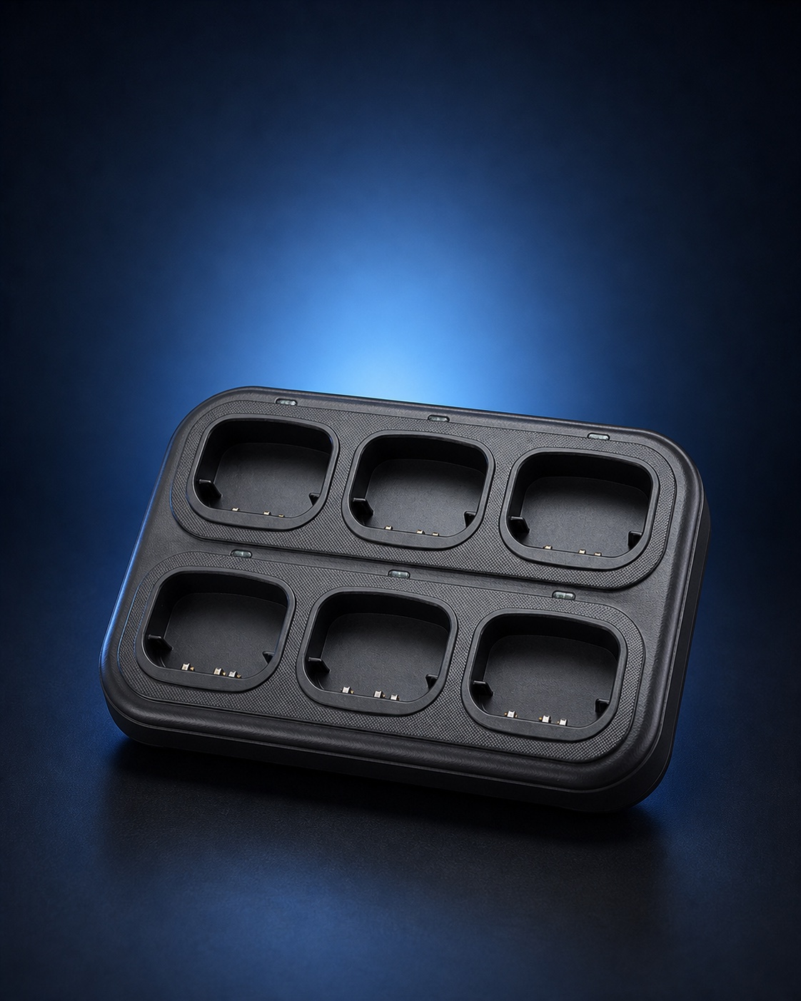 Six-way rapid gang charger station